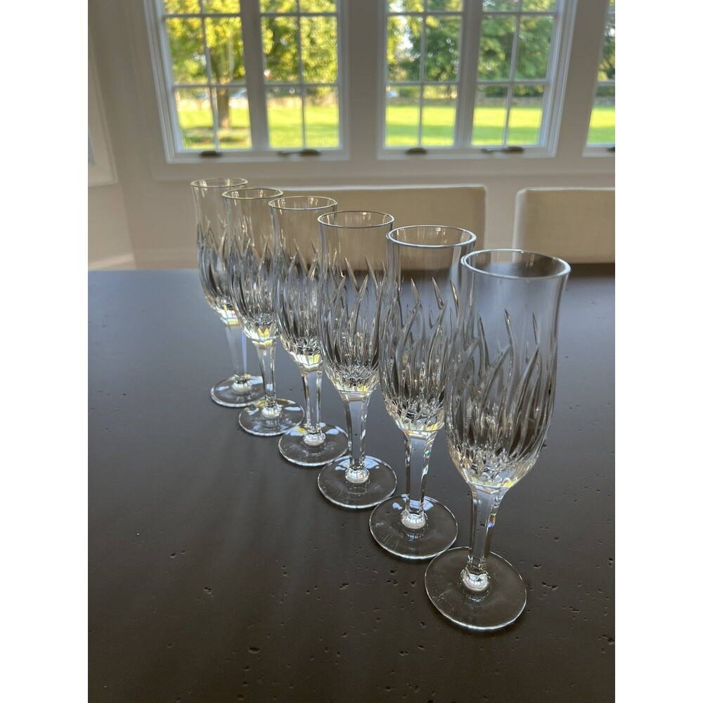 Nachtmann Helena Champagne Flute Crystal Germany - set of 6 very nice condition